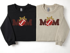 Mom American Football Mothers Day Mama Sweatshirt , Personalized Mom Shirt, Mothers Day Gift, Pregnancy Sweater, Gift for Mom