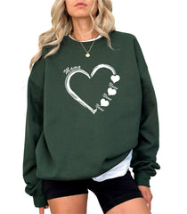 Custom Mama Sweatshirt Heart Kids Name , Personalized Mom Shirt, Mothers Day Gift, Pregnancy Sweater, Gift for Mom