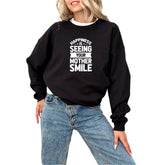Happiness is Seeing Your Mother Smile Sweatshirt, Gift Mothers Day Sweatshirt ,Cat Mom Sweatshirt and Hoodie, Mom Day Sweater, Gift for Mom