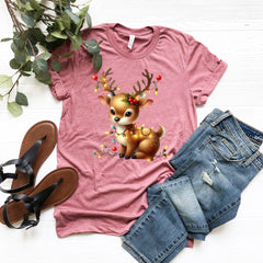 a women's t - shirt with a deer on it