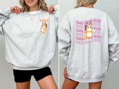 Cool Moms Club MOM Hoodie, Chilli Heeler Sweatshirt, Cool MUM Club Sweatshirt, Mom Birthday Gift, Dog Mama Hoodie, Bandit Chilli Mom