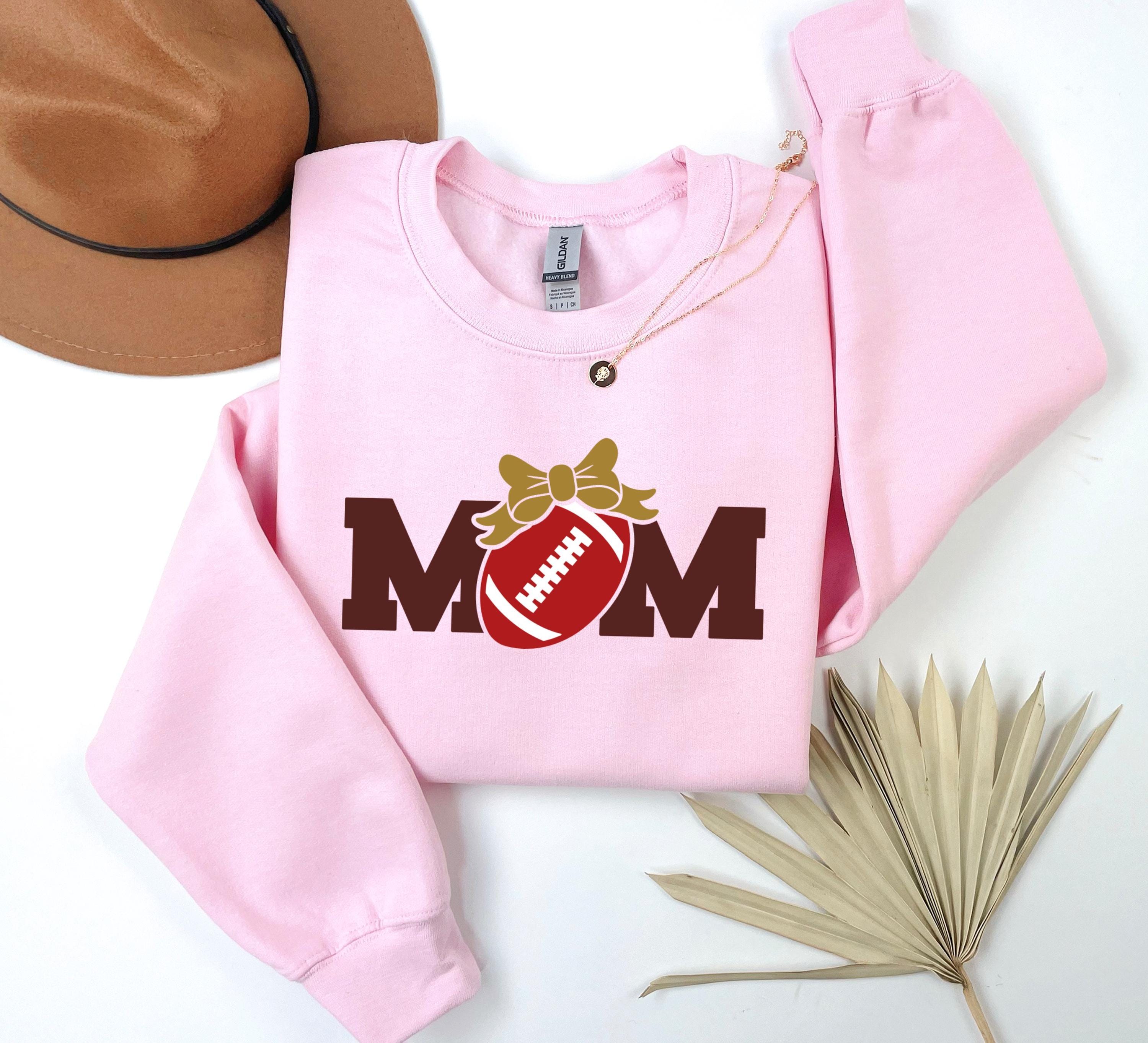 Mom American Football Mothers Day Mama Sweatshirt , Personalized Mom Shirt, Mothers Day Gift, Pregnancy Sweater, Gift for Mom