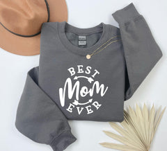 Best Ever Mom Mothers Day Mama Sweatshirt , Personalized Mom Shirt, Mothers Day Gift, Pregnancy Sweater, Gift for Mom
