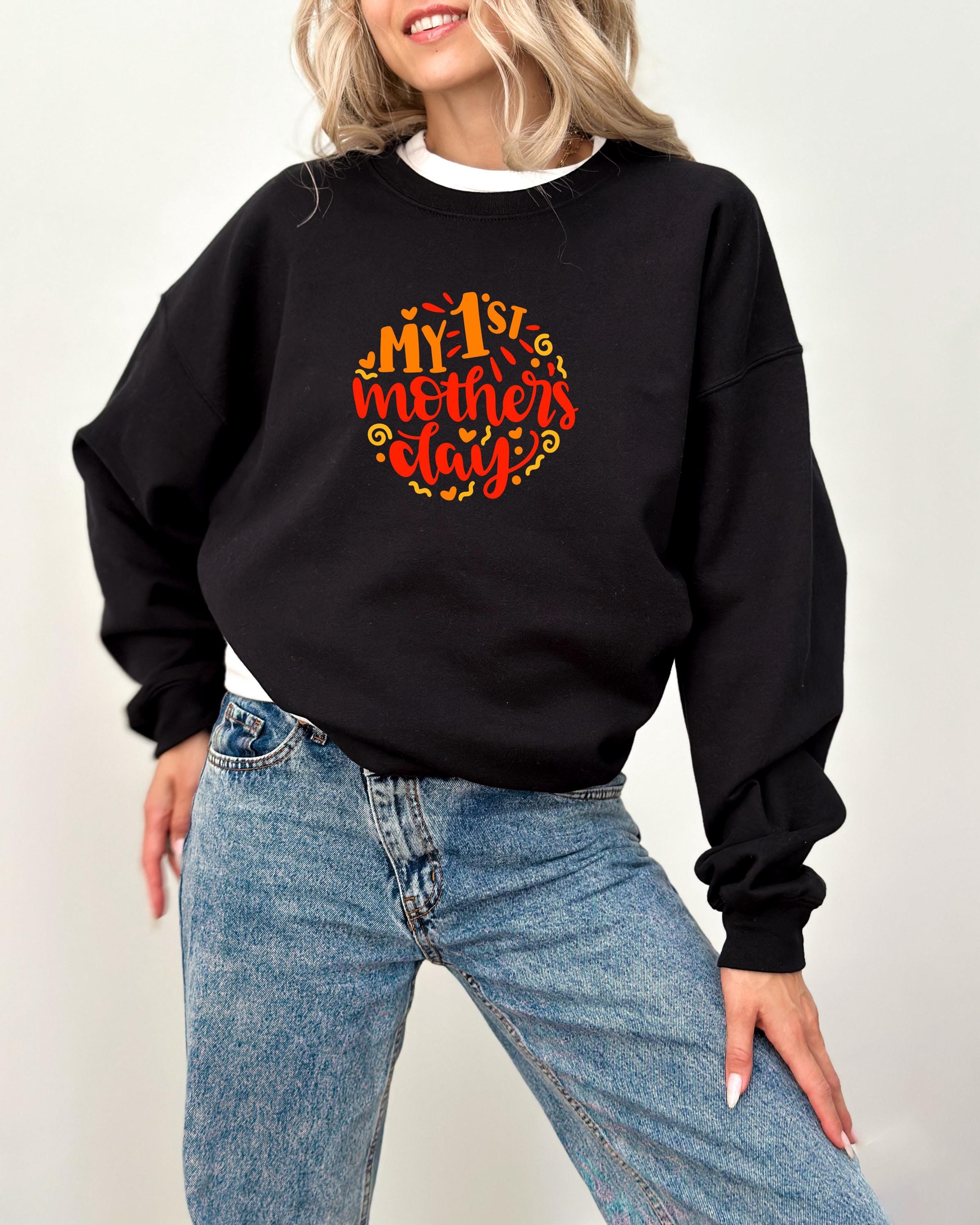 My 1st Mothers Day Mama Sweatshirt , Personalized Mom Shirt, Mothers Day Gift, Pregnancy Sweater, Gift for Mom