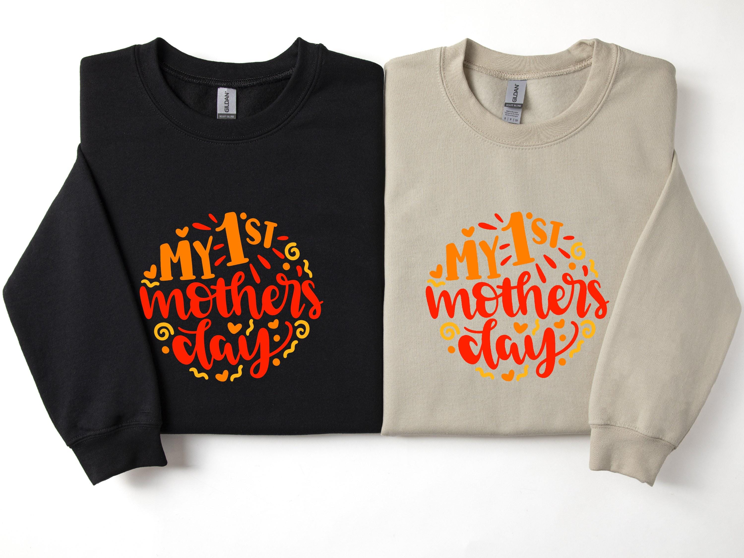 My 1st Mothers Day Mama Sweatshirt , Personalized Mom Shirt, Mothers Day Gift, Pregnancy Sweater, Gift for Mom