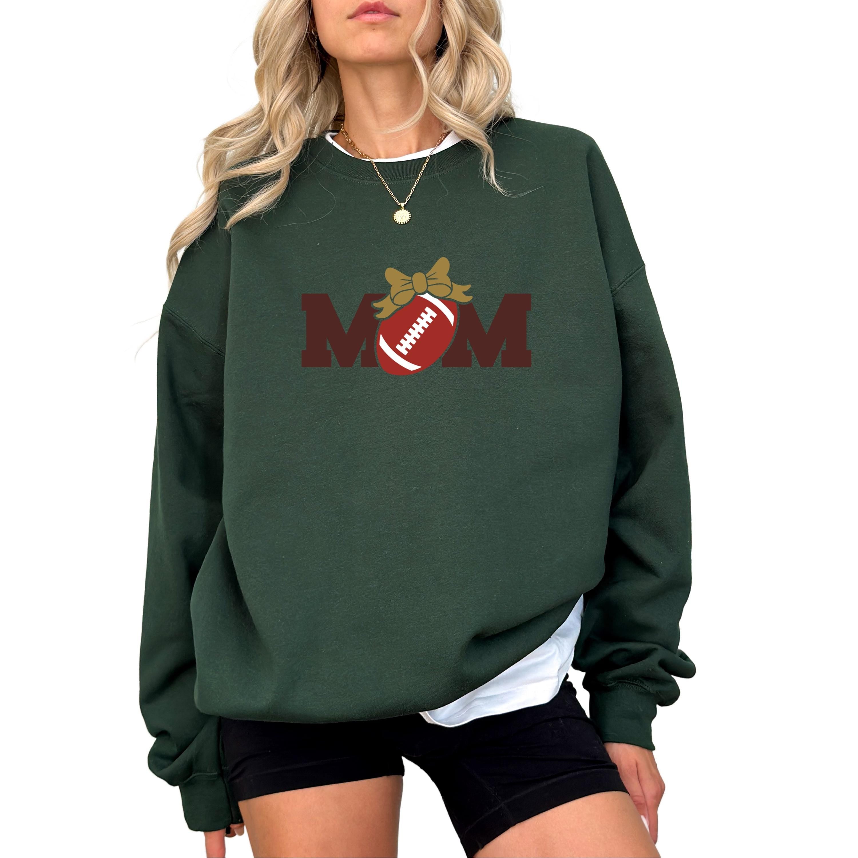 Mom American Football Mothers Day Mama Sweatshirt , Personalized Mom Shirt, Mothers Day Gift, Pregnancy Sweater, Gift for Mom