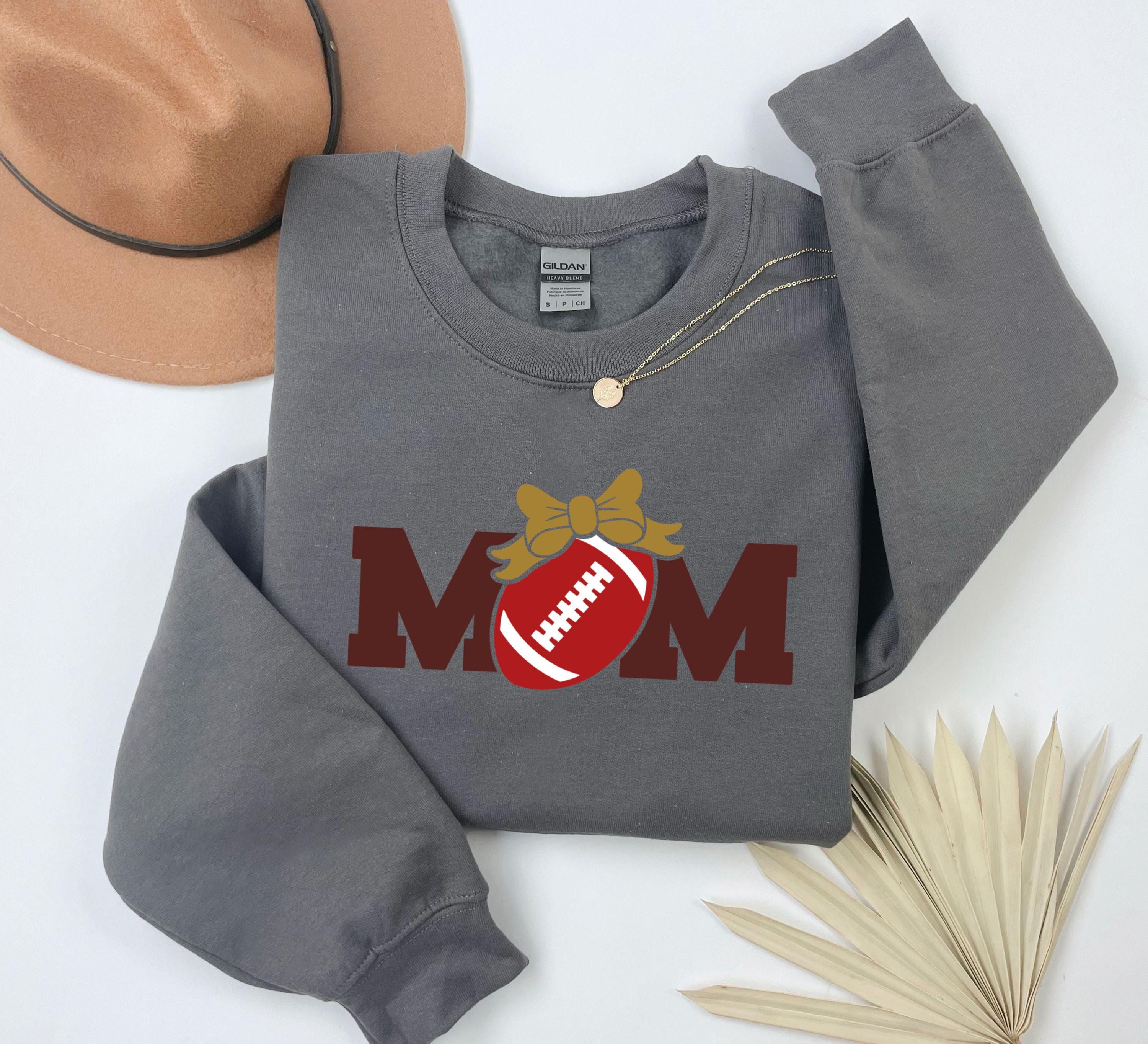 Mom American Football Mothers Day Mama Sweatshirt , Personalized Mom Shirt, Mothers Day Gift, Pregnancy Sweater, Gift for Mom