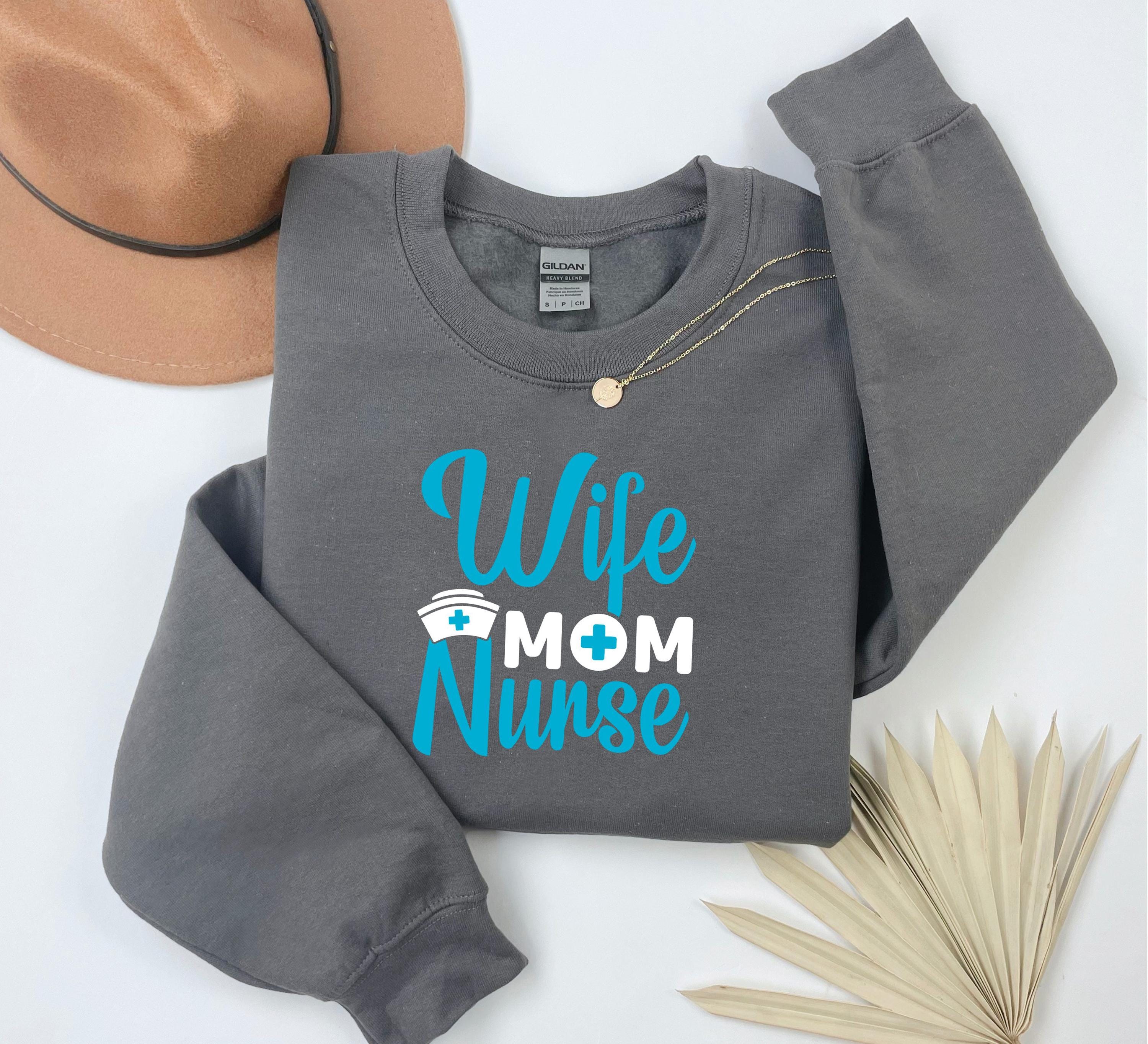Nurse Mama Gift Mothers Day Mama Sweatshirt , Personalized Mom Shirt, Mothers Day Gift, Pregnancy Sweater, Gift for Mom