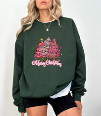 Christmas Pink Pine Sweatshirt