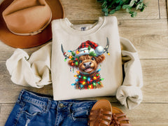 Christmas Cute Cow Sweatshirt