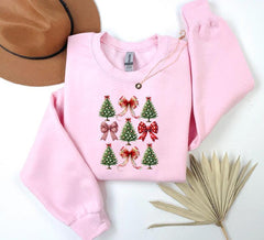 Christmas Pine and Row Colorful Sweatshirt