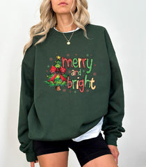 Christmas Merry and Bright Sweatshirt