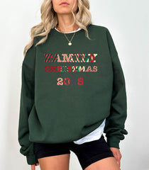 Comfort Colors Family Christmas Sweatshirt