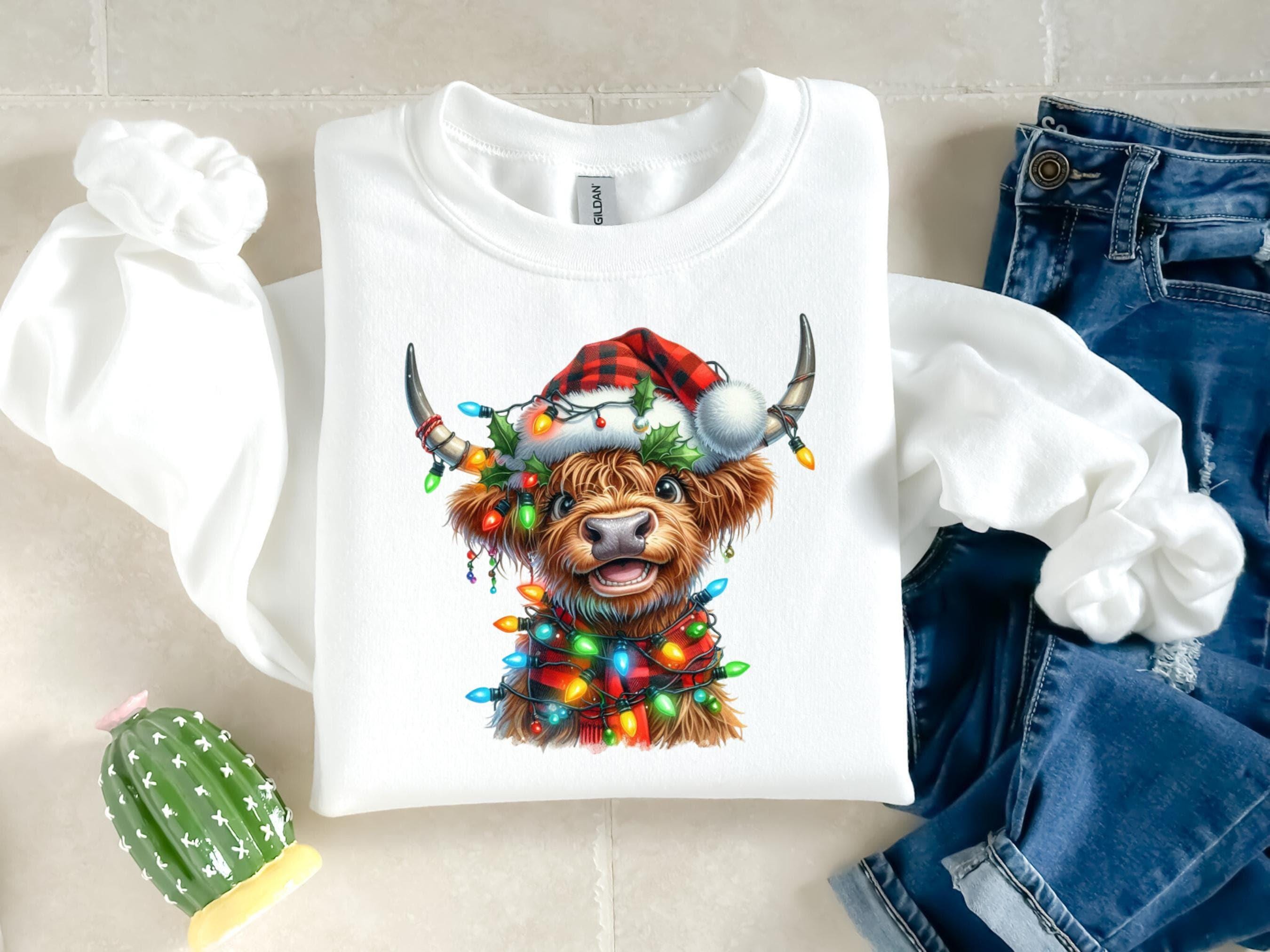 Christmas Cute Cow Sweatshirt