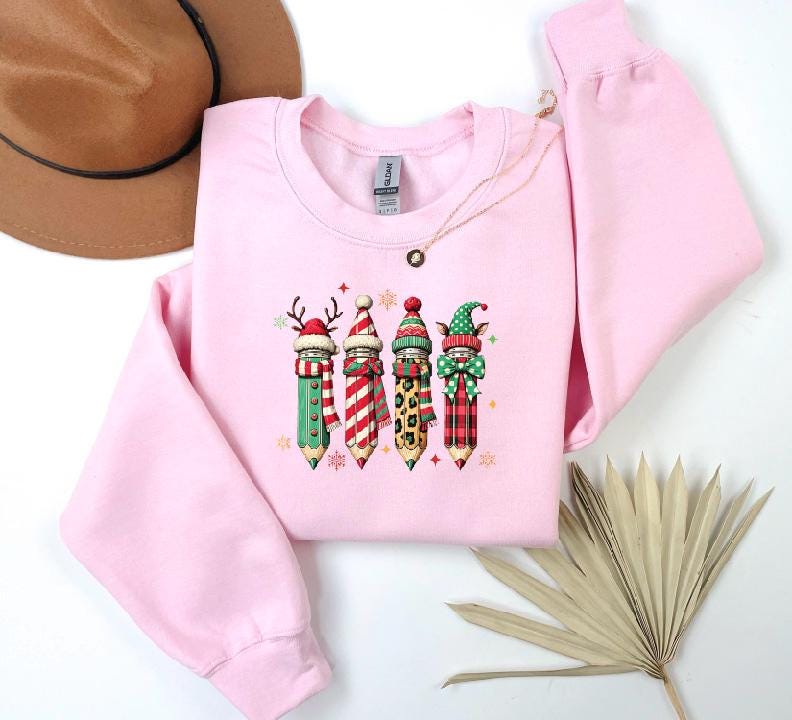 Christmas Four Pencil Sweatshirt