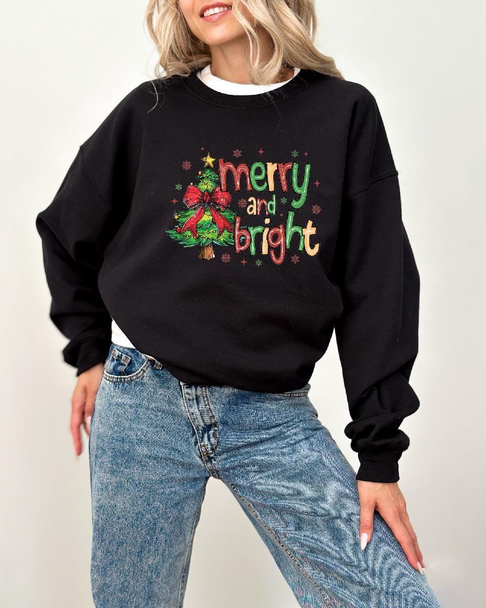 Christmas Merry and Bright Sweatshirt