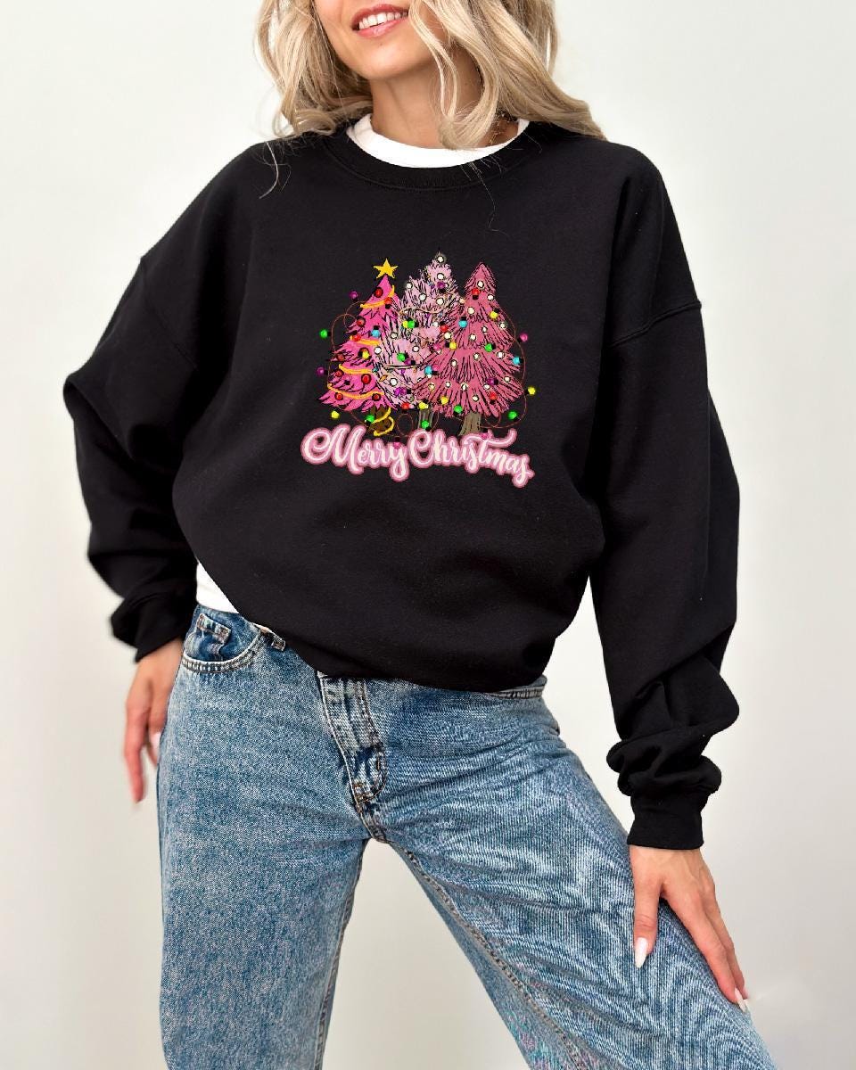 Christmas Pink Pine Sweatshirt