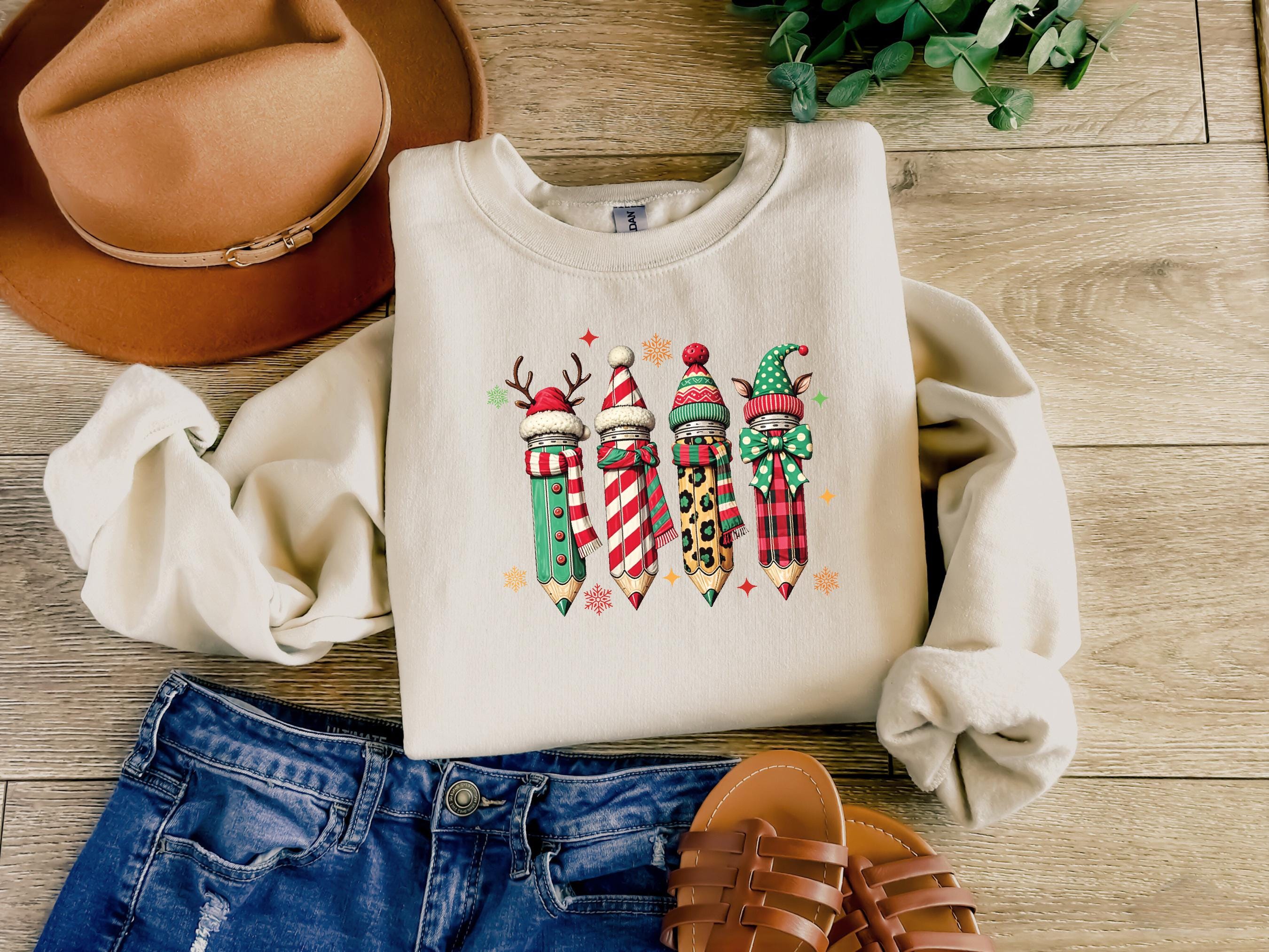 Christmas Four Pencil Sweatshirt