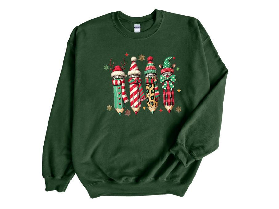 Christmas Four Pencil Sweatshirt