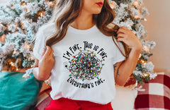 Christmas I am Fine  Shirt, Christmas Shirt