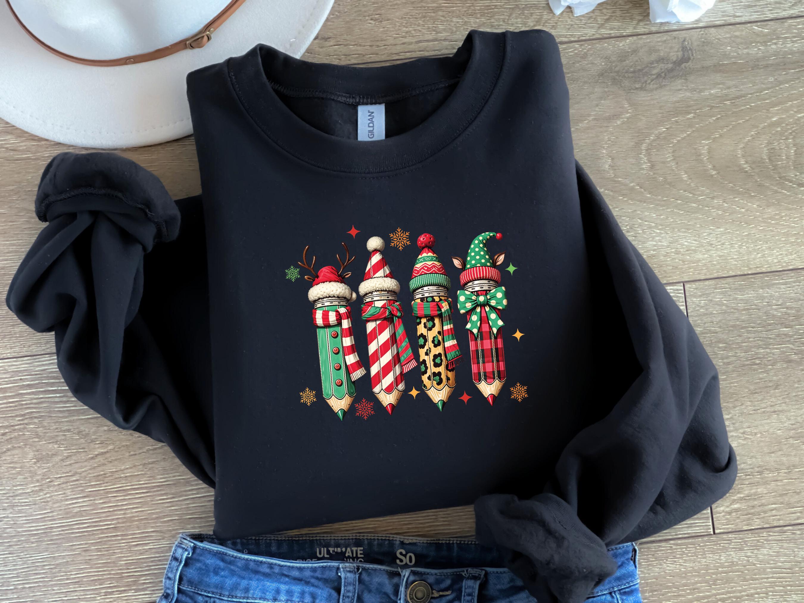 Christmas Four Pencil Sweatshirt