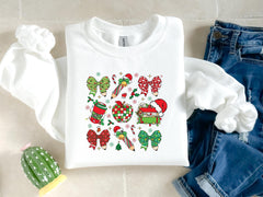 Christmas Row and Pencil Sweatshirt