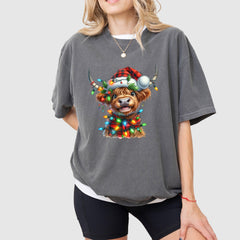 Christmas Cute Cow Shirt, Christmas Shirt