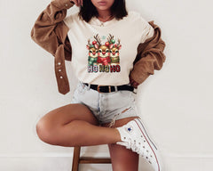 a woman sitting on top of a wooden chair